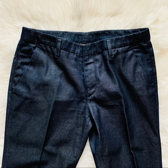Prada Milano Logo Thin Denim Dress Pants - Picture 3 of 12